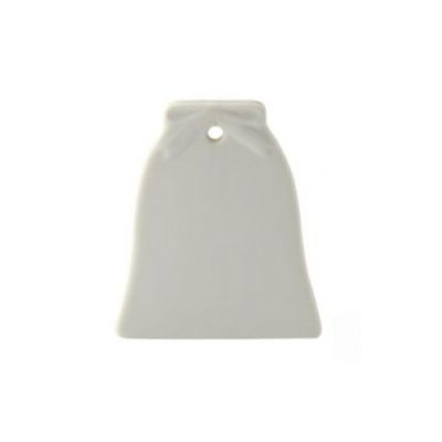 SUBLI Kerstboom Bel - keramisch 80 x 68 mm.