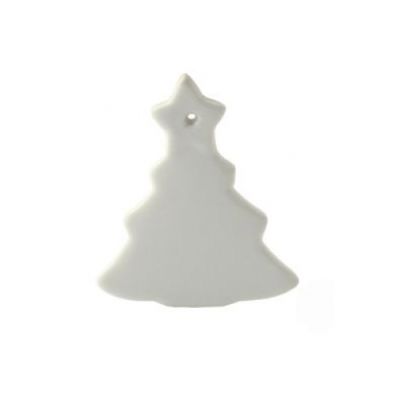 SUBLI Kerstboom Boom - keramisch 86 x 70 mm.