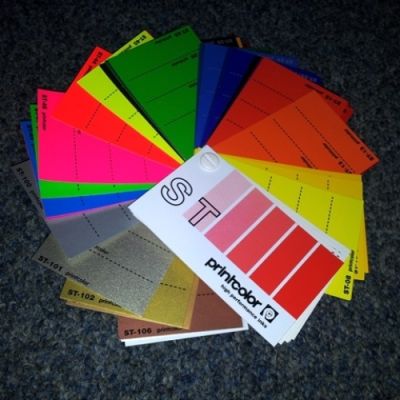 Printcolor 10-01 - kleurenwaaier standaard kleuren