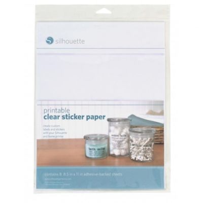 Silhouette Printable Clear Sticker