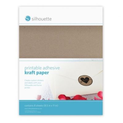 Silhouette Printable Adhesive Kraft Paper
