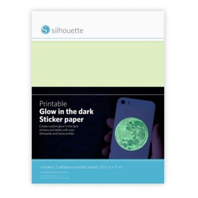 Silhouette Printable GITD Foil - pakket 2 vel formaat 21 x 28 cm.