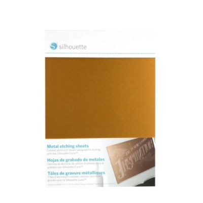 Silhouette Curio Metal Etching Sheets - 3 platen formaat 12,7 x 17,8  cm..