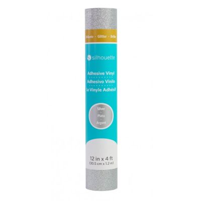 Silhouette Glitter Vinyl Silver