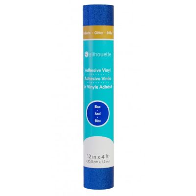Silhouette Glitter Vinyl Blue