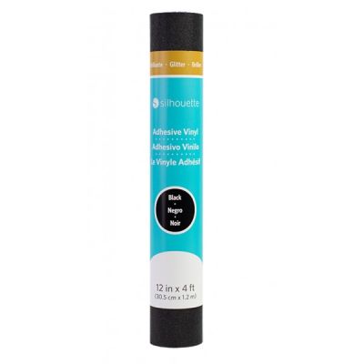 Silhouette Glitter Vinyl Black
