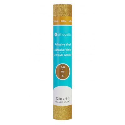 Silhouette Glitter Vinyl Gold