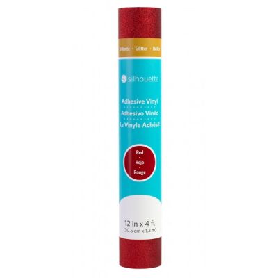 Silhouette Glitter Vinyl Red