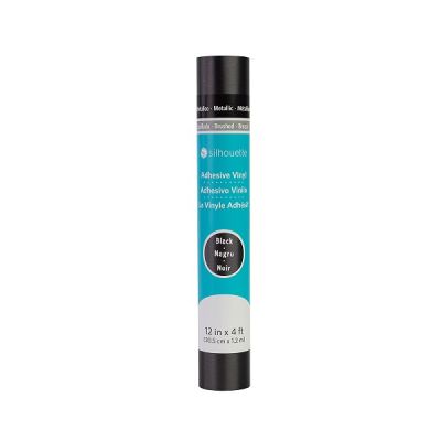 Silhouette metallic vinyl brushed black