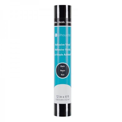 Silhouette metallic vinyl black